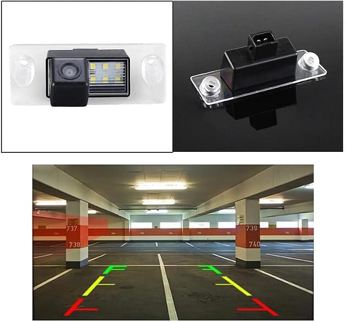 Car Umkehrkennzeichen Lichtkamera Nachtsicht wasserdichtes Einparksystem Rückfahrkamera für Audi A4 B5 S4 8D2 8D5 RS4 Avant Quattro Kombi Limousine A3 S3 (No.7306=82 mm x 31.1 60 mm)