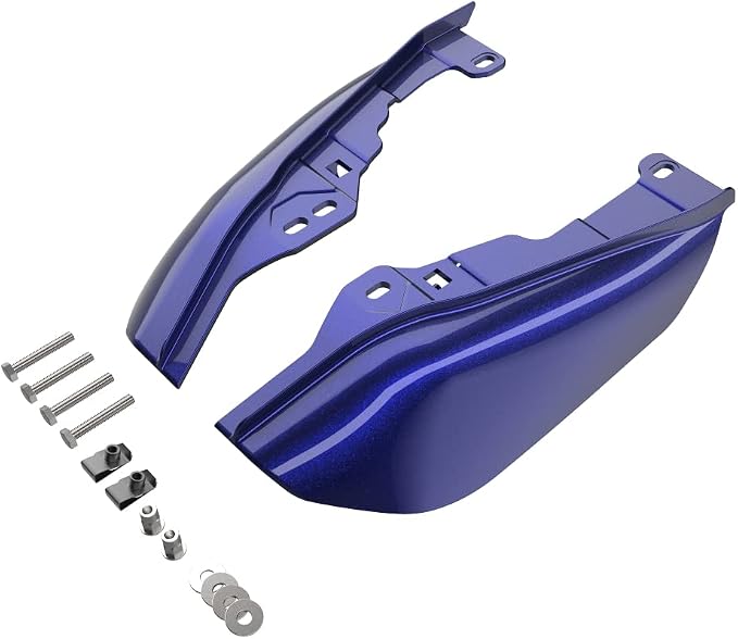 Advanblack 2024 RG Mid Frame Air Deflectors Compatible for Harley Touring Street Glide, Road King, Electra Glide, 2009-2025(Zephyr Blue)
