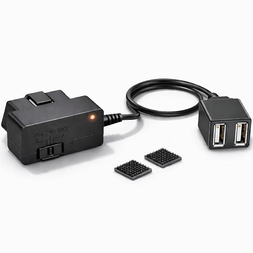 010-12530-23 Constant Power Cable for Garmin Dash Cam 46 47 56 57 66W 67W, Live, Mini, Mini 2 3, Tandem, X110, X210, X310, DashCam, Fits Vehicle's OBD-II Port for Power Even When Parked and Turned Off
