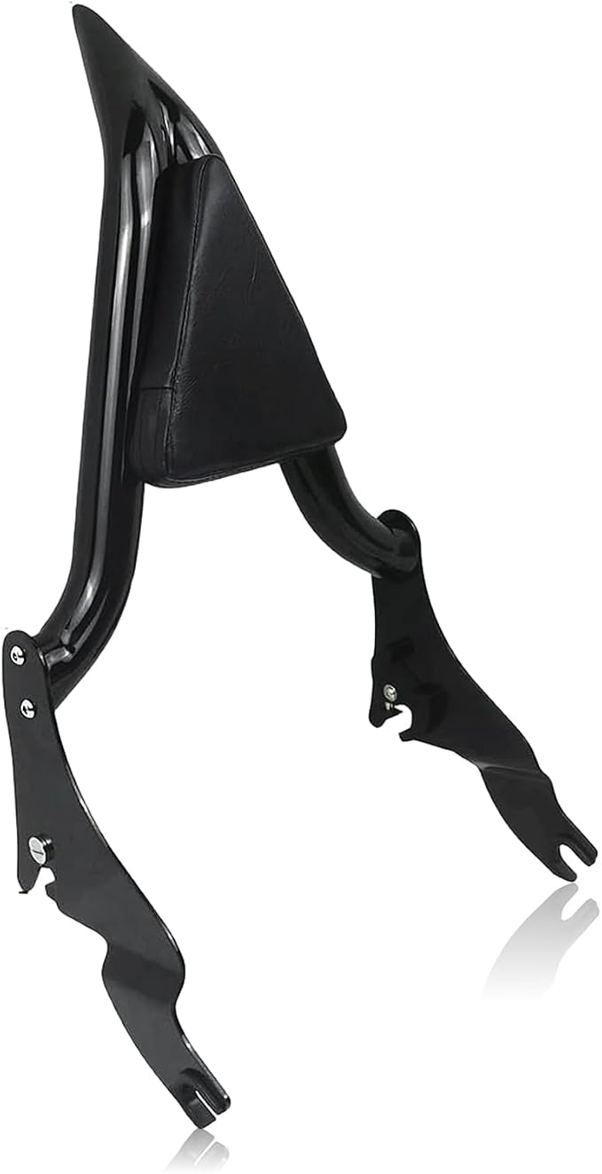 Detachable Sissy Bar Passenger Backrest 22" Inch Rear Pad for 2009-2024 Harley Touring Road King Ultra CVO Limited Street Glide Road Glide Electra Glide，Black
