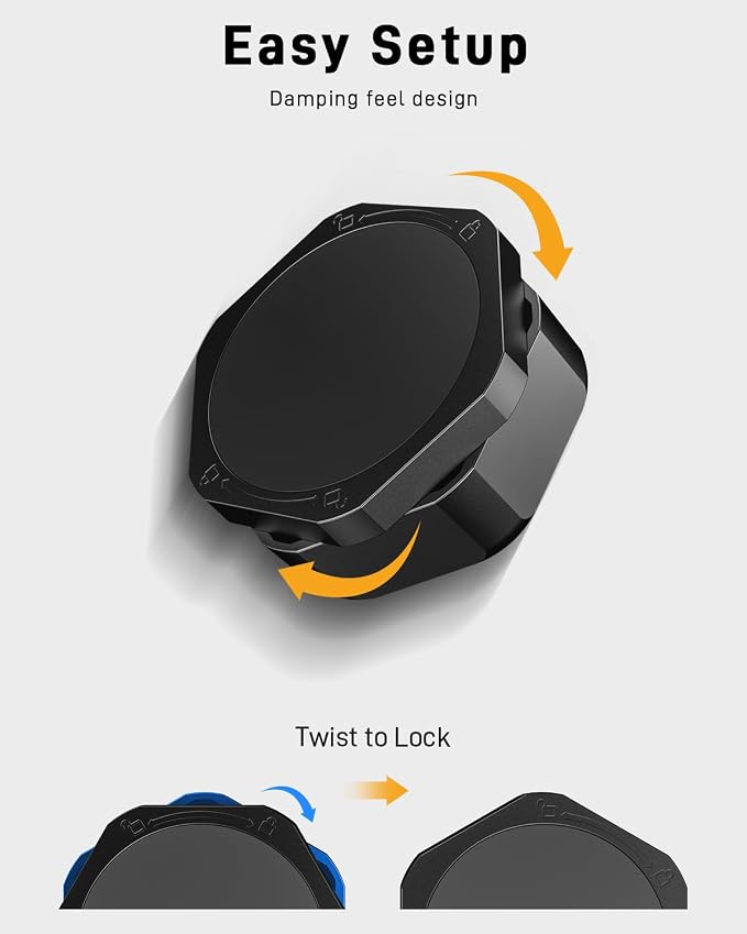 Magnetic Case for Air Tag– Ultra Strong Magnet & Discreet Hexagonal Nut Design with Non-Slip Base, Waterproof & Shatterproof, Compatible with Apple Air Tag Gen 1st&2nd