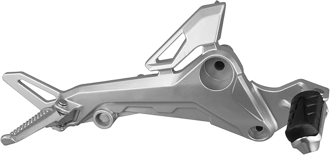 Mokuo High Strength Aluminum Alloy 6061 Motorcycle Footpegs Assembly Footrest Set Kit Right Side Fit for Honda Grom MSX 125 SF 2017-2020