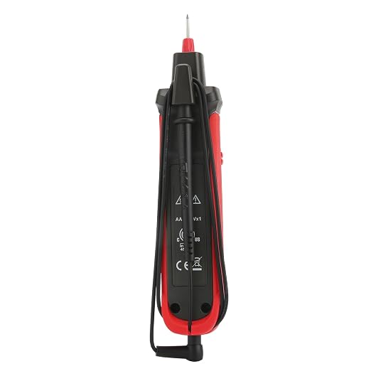 UNI-T Mini Pen Multimeter, AC DC 600V Pen-Type Meter True RMS Small Multimeter Professional Non-Contact Voltage Resistance Capacitance Tester 6000 Counts, UT118C