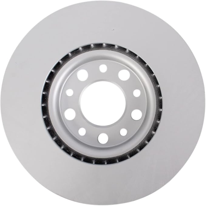 TRQ Front Brake Rotor Set Coated Compatible with 15-17 Chrysler 200 13 Dodge Dart 17 Jeep Compass with 305mm Diameter Front Rotors Models