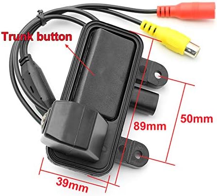 Vlicevrn HD Car Rear View Camera Trunk Handle with Fish Eye Lens Night Vision Backup Parking Camera Waterproof IP68 Vehicle Camera for Mercedes Benz E Class C207 W207 E200 E260 E300 E350 E63 AMG