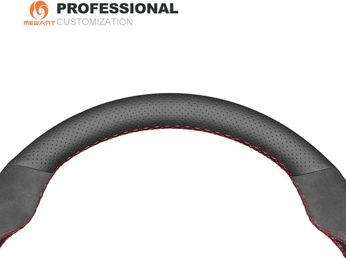 MEWANT Hand Sewing Breathable Car Steering Wheel Cover for Subaru WRX 2015-2021 / WRX STI 2015-2021 Steering Wheels Accessories for Subaru WRX (STI)