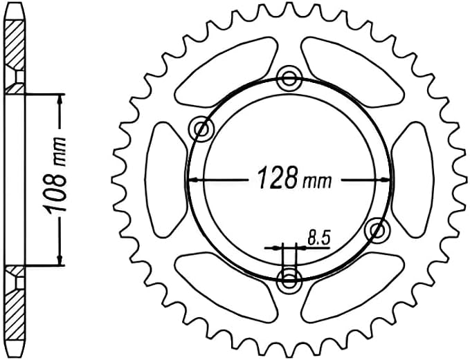 428 Sprocket and Chain Kit for Suzuki DRZ125L 2003-2024