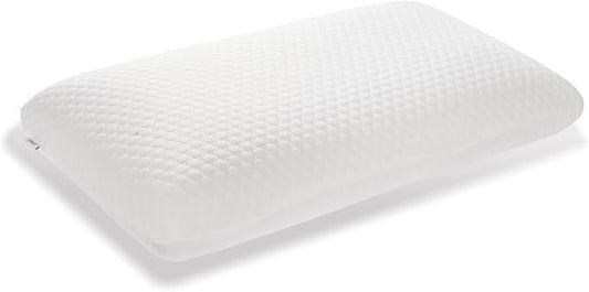 CSDLF Memory Foam Bed Pillows, Pillow for Side and Back Sleeper, Pillow for Neck Pain Relief, Washable Removable Cover, Soft, White (King)