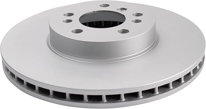 TRQ Front Brake Rotor Set G Coated Vented Compatible with 2000-2006 BMW X5