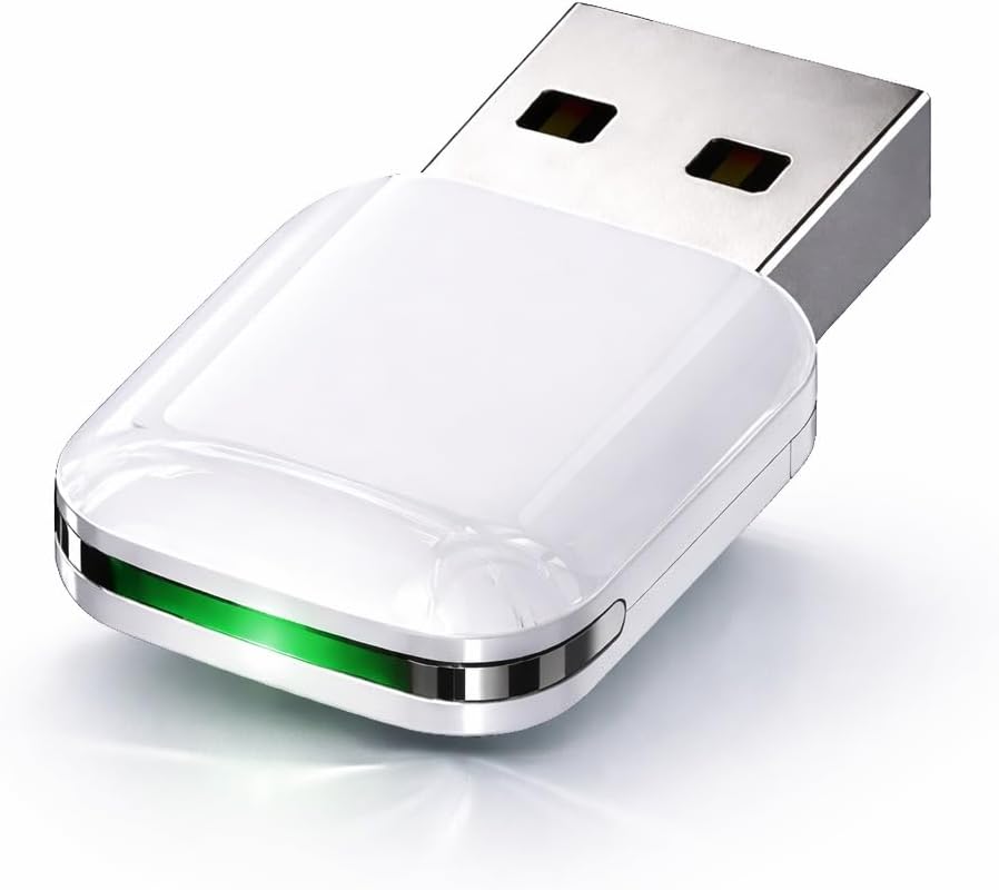 New Smart Wireless CarPlay Adapter for Apple iPhone – Slim & Super Small USB Dongle, Converts Wired CarPlay to Wireless, Stable Connection, Compatible with OEM Wired CarPlay Vehicles & iOS 10+ (White)
