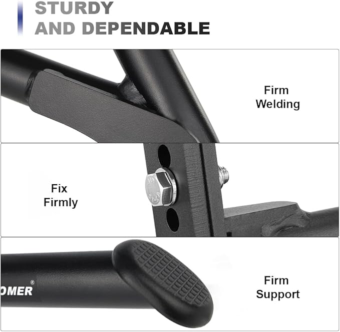 Xitomer Adjustable Center Stand Compatible With KLR650 2008-2018 Gen2 KLR650 Motorcycle Center Stand Adjustable Main Stand Kickstand