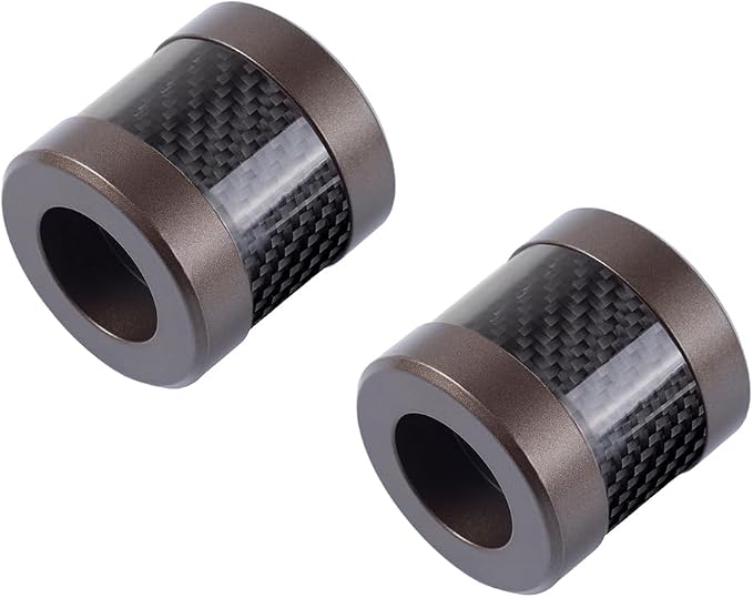 Advanblack Protek Machined CNC Alumium with Carbon Fiber Inlay Crash Bar Slider (Bronze CNC w/Carbon Inlay)