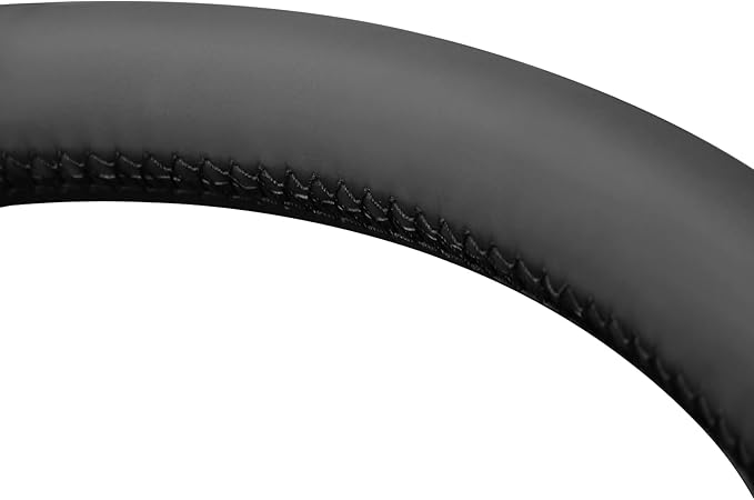 MEWANT Hand Stitch Steering Wheel Cover for Toyota Land Cruiser 2024-2026, Custom Fit DIY Wrap Interior Accessories