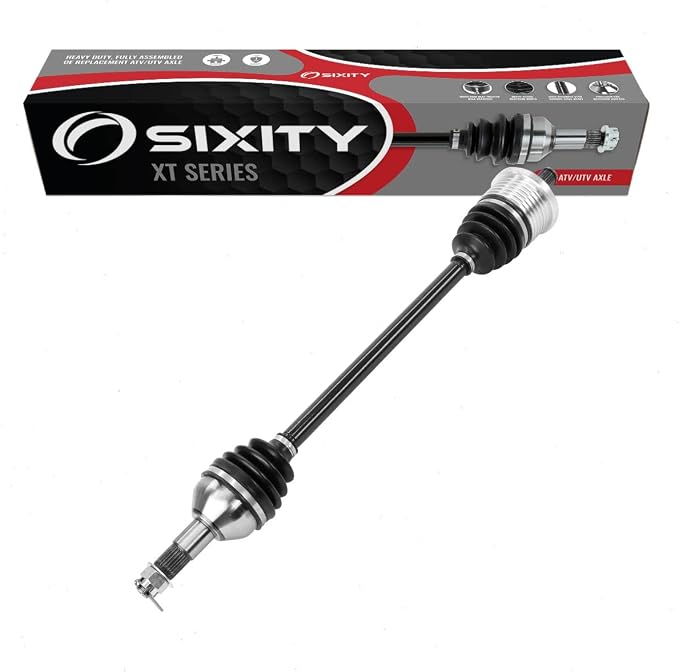 Sixity XT Rear Right CV Axle for Can-Am Maverick 1000R DPS X mr rs 2013-18 | Max. Complete axle assembly with a 5140 chrome steel shaft, inboard and outboard CV joints, fully assembled