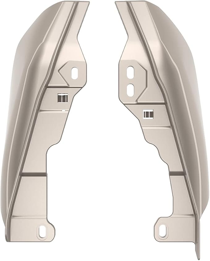Advanblack 2024 RG Mid Frame Air Deflectors Compatible for Harley Touring Street Glide, Road King, Electra Glide, 2009-2025(Silver Fortune)