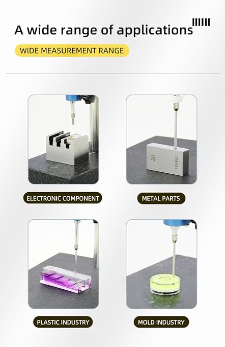 Marble Base Stand for use with Digital dial Indicators, dial Indicator Stand, Size of 200mm * 150mm*50mm(8in * 6in * 2in) Marble Base﻿(ACE-ST)