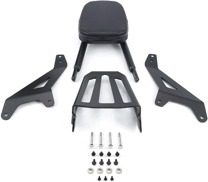 Detachable Motorcycle Sissy Bar Passenger Backrest with Luggage Rack Fit for Yamaha Star Bolt XVS 950 XV950 R Spec 2014-2022