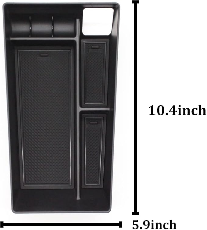 BestEvMod AOSK Compatible with Mustang Mach-E Armrest Storage Box Organizer Center Console Tray Accessories 2021 2022 2023 2024(V1) NOT FIT 2025 Model