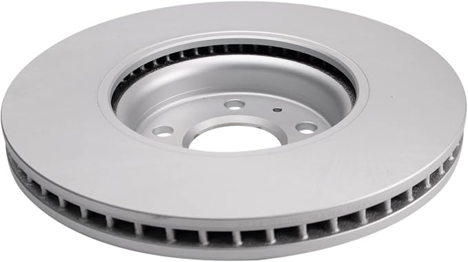 TRQ Front Brake Rotor Set Compatible with 2009-2018 Audi