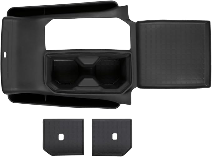 for 2026 Toyota RAV4 Gear Shift Panel Silicone Cover with Cup Holder & Lid Full Wrap Upgrade Kit Center Console Protector for 6th Gen RAV4 (LE/XLE/SE/XLE Premium/Woodland/XSE) Accessories