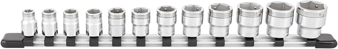 TONE Nut Hold Socket Set with Socket Holder 6-Point HSC312 3/8" Inch Drive 12-Piece