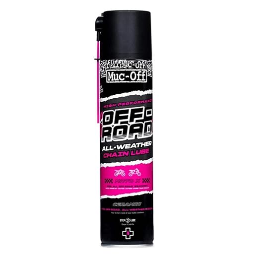 Muc-Off Off-Road Motorcycle Chain Lube, 13.5 fl oz - Motorcycle Chain Lubricant, Chain Wax for All Conditions - Chain Oil for Motocross, MX, Dirt Bike