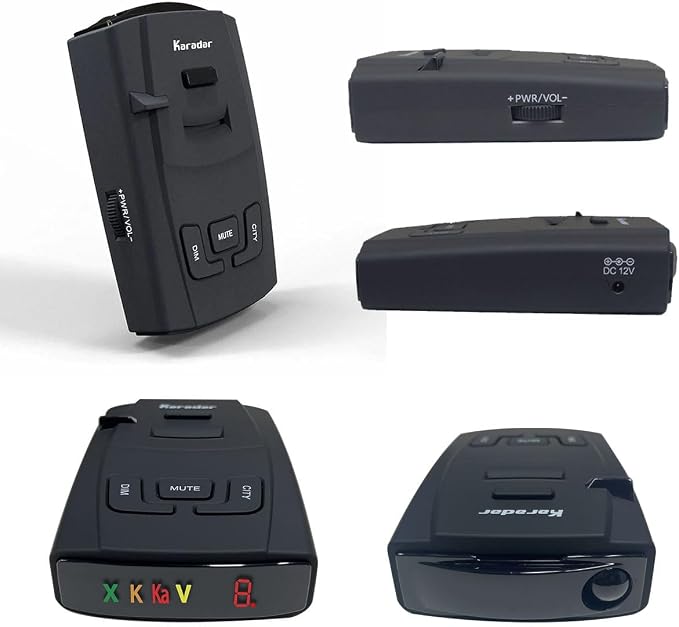 Radar Detector X/K/Ka Band & Laser Detection, detectable Police Speed Trap Detectors for Cars LaserEye and False Alert Filtering S360 (KARADAR)
