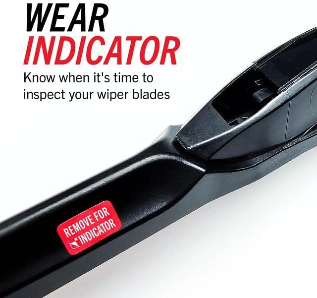 PowerClear by PowerStop Front 26" + 19" (Set of 2) Slim Top Windshield Wiper Blades For A3 2014-2020, A3 Quattro 2015-2020, S3 2014-2020, Tesla 3 2018-2023, Y 2020-2024, Arteon 2019-2023 PCK-2619-4