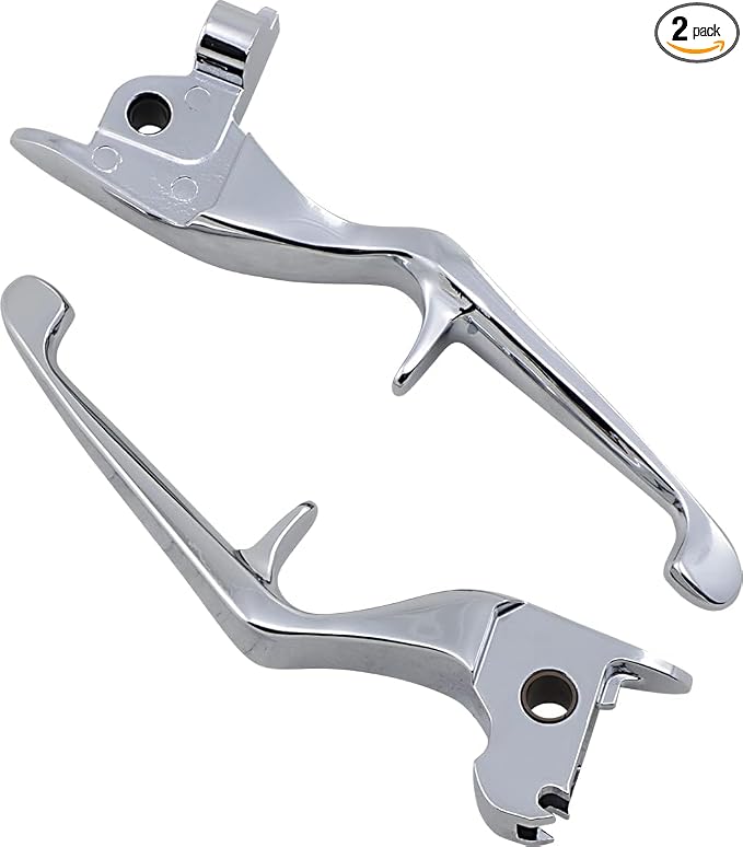 Kuryakyn 1843 Motorcycle Handlebar Accessory: Clutch and Brake Trigger Levers for 2014-16 Harley-Davidson Touring Motorcycles, Chrome, 1 Pair