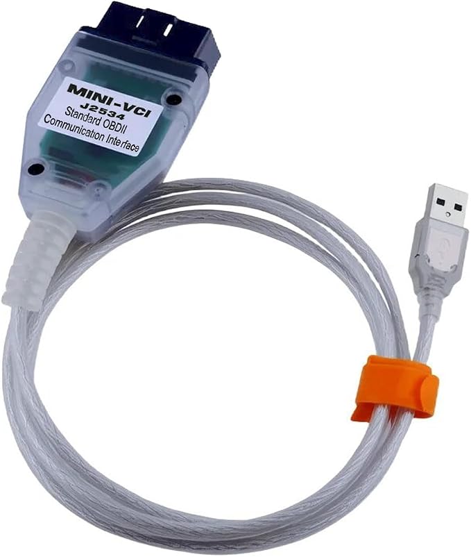 Mini vci j2534 Cable v18.00.008, obd2 Scanner Adapter for gm tech 2, obdlink ex, USB, fixd car Diagnostic Tool, Diagnostic Scanner, j2534 reprogramming Tool Supports Win xp win7 win10