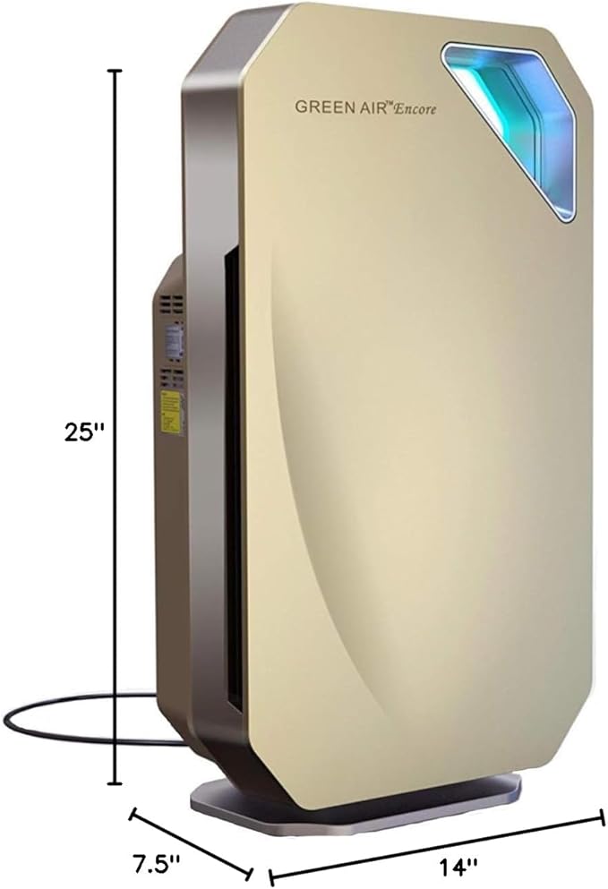 Green Air Encore HEPA and Odor Fighting Filter Air Purifier with IonCluster Technology 1000 sq. ft.