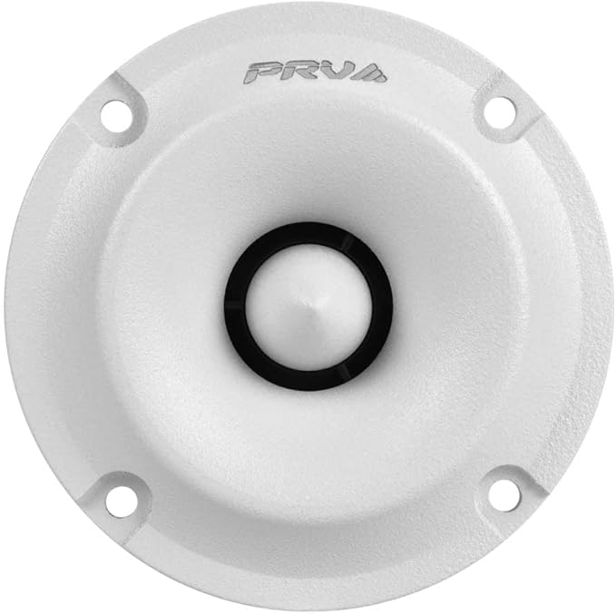 PRV Audio Bullet Super Tweeters - Neodymium, 3 Inch Slim, 120 Watts Max Power, Easy to Mount Pair, 4 Ohm, White