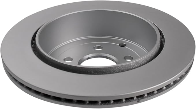TRQ Rear Brake Rotor Set G Coated Vented Compatible with 2008-2012 Land Rover LR2