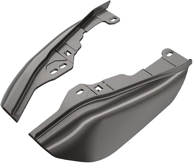 Advanblack 2024 RG Mid Frame Air Deflectors Compatible for Harley Touring Street Glide, Road King, Electra Glide, 2009-2025(Silver Flux)