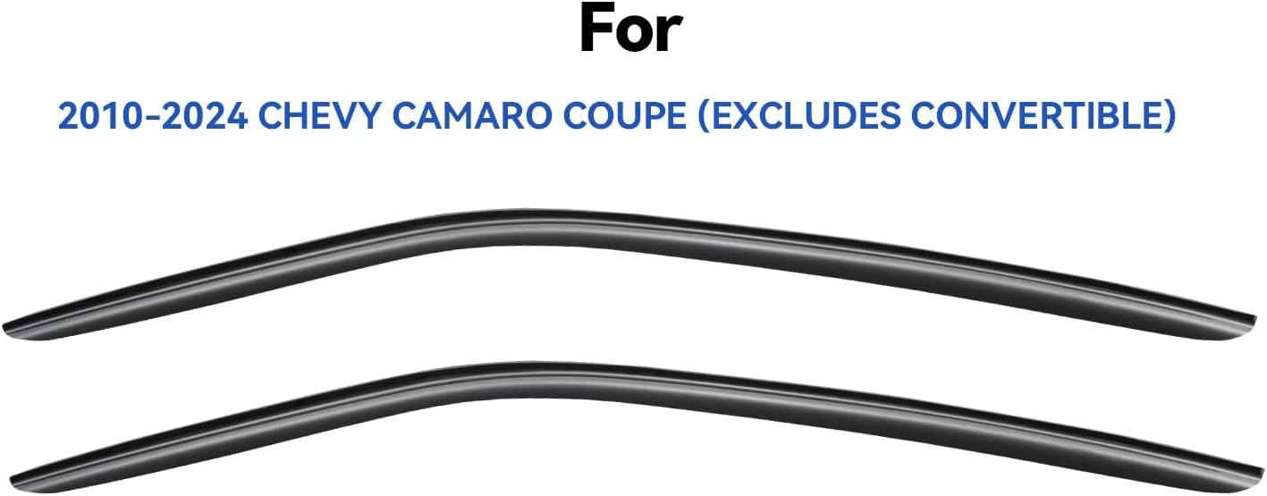 Window Visors Rain Guards Shield for 2010-2024 Chevy Camaro Coupe, Out-Channel Window Vent Wind Deflectors Visors Shades for 10-24 Camaro (Excludes Convertible)