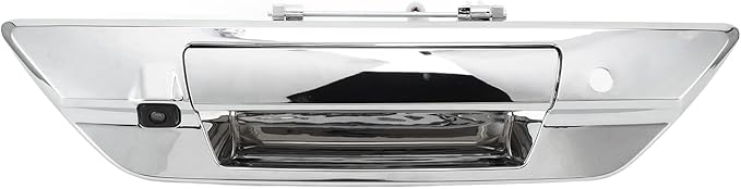 Backup Camera Qiilu Rear View License Plate Reverse Camera Car Trunk Handle Color Backup Camera IP66 150‑170° Wide Angles Replacement for 2017‑2021(Silver)