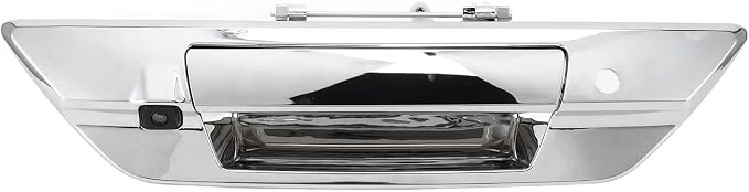 Backup Camera Qiilu Rear View License Plate Reverse Camera Car Trunk Handle Color Backup Camera IP66 150‑170° Wide Angles Replacement for 2017‑2021(Silver)