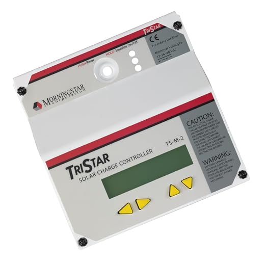 Morningstar Tristar Digital Meter-2 (TS-M-2) - for Tristar PWM and Tristar MPPT Solar Charge Controllers - Displays System Info, Logged Data, Bar Graphs, Alarms & Faults Troubleshooting - 5 Languages