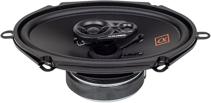 Alphasonik 1 Pair of NS683 Neuron Series 6x8/5x7 (360 Watts Max for The Pair) 180 Watts Max Per Speaker 3-Way Full-Range Car Audio Speaker with PEI Dome Tweeter Polypropylene Cone