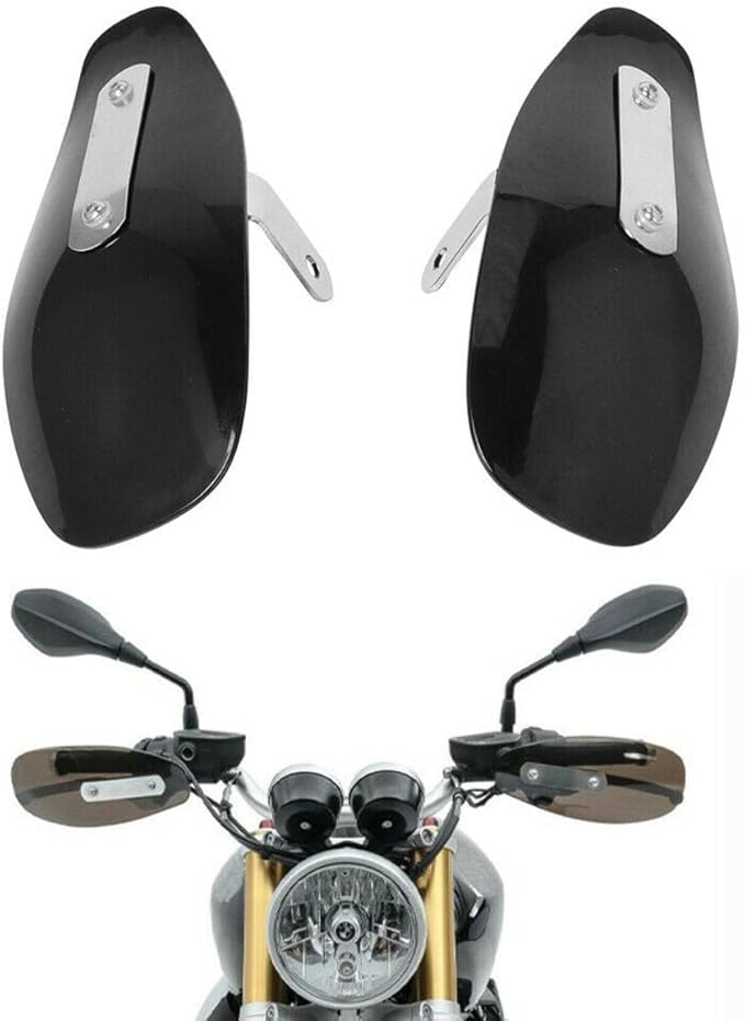 MZS Motorcycle Cover - All Season Weather Outdoor Waterproof Protection + Motorcycle Handguards, Hand Guards Wind Cold Handlebar Protector for Motorbike Street Enduro Adventure Standard Bike Scooter