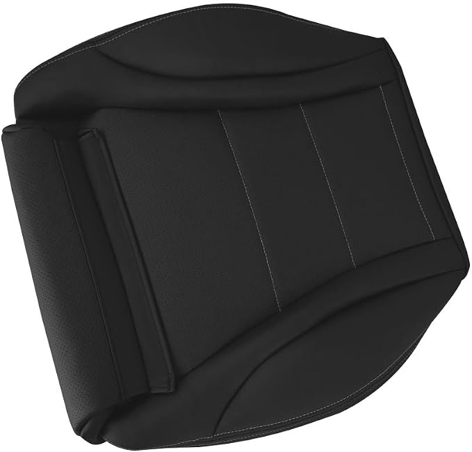 Driver Side Bottom & Top Back Black Perforated Leather Seat Cover Fit for 2015-2021 Mercedes Benz C-Class C200 C250 C300 C350 C350e C400