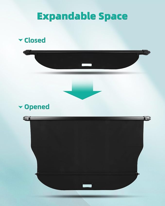 SCITOO Retractable Rear Cargo Cover Shade 2016-2020 Fit for Buick Envision 2.0L Rear Trunk Retractable Security Shade Cover