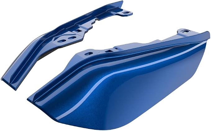 Advanblack 2024 RG Mid Frame Air Deflectors Compatible for Harley Touring Street Glide, Road King, Electra Glide, 2009-2025(Bright Billiard Blue)