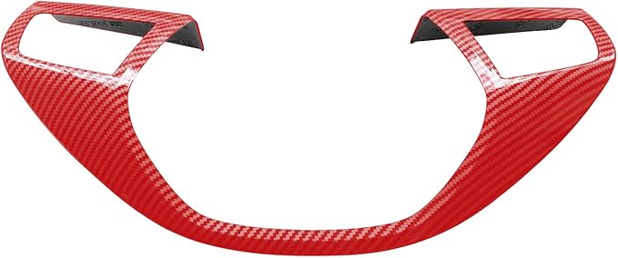 YOCTM ABS Black Carbon Fiber Look Cover Trim Decorative Strip for Maserati Levante 2016 2017 2018 2019 2020 Ghibli 2014 2015 2016 2017 2018 2019 2020 (Red Carbon Fiber Look)