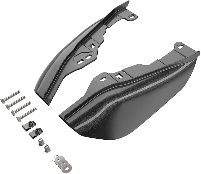 Advanblack 2024 RG Mid Frame Air Deflectors Compatible for Harley Touring Street Glide, Road King, Electra Glide, 2009-2025(Gray Haze)