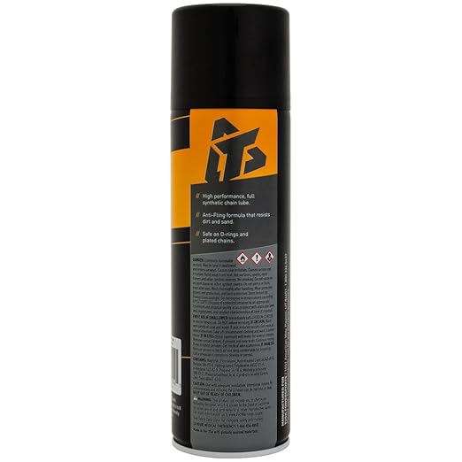 TUSK First Line Synthetic Chain Lube 13 oz – O-Ring Safe Chain Lubricant Aerosol Spray – Protects Dirt Bikes, Motorcycles, UTVs & ATVs from Rust & Wear