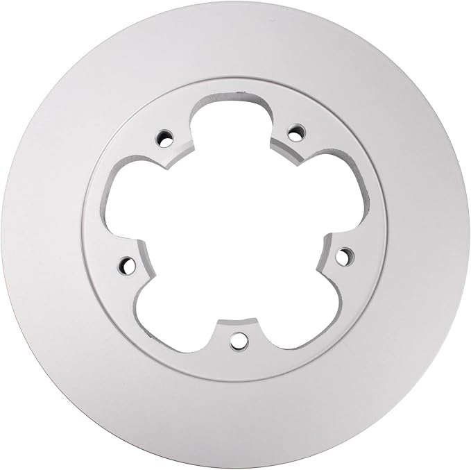 TRQ Rear Brake Rotor Set G Coated Solid Compatible with 2015-2023 Ford Transit-150 Transit-250 Transit-350