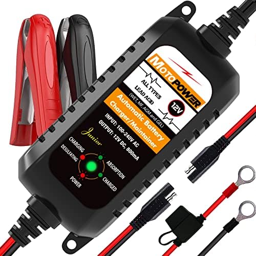 MOTOPOWER MP69033 Car OBD2 Code Reader Scanner with MP00205A 12V 800mA Battery Charger Maintainer