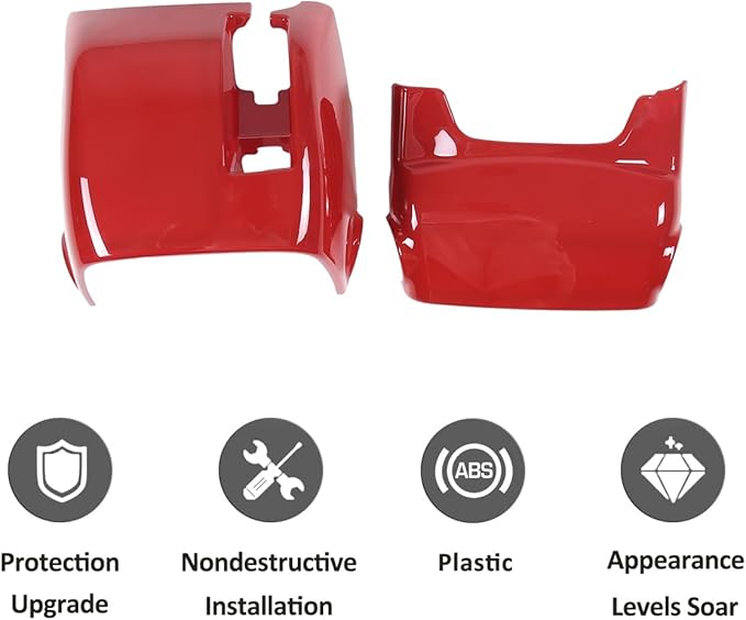 Car Steering Wheel Base Upper Trim For Subaru BRZ Toyot@ 86 2022-2023 Interior Steering Wheel Base Decoration Accessories (Red)