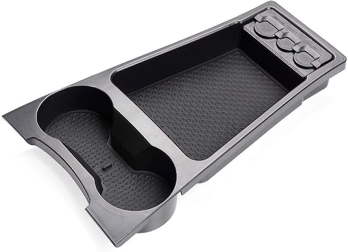 LUWU Prius XW30 Low Center Console Organizer for 2010 2011 2012 2013 2014 2015 Prius Accessories Armrest Console Storage Box Glove Organizer Tray ABS Material (Black)